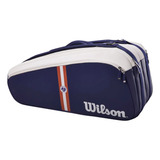 Pacote Roland Garros Super Tour 9 Wilson Blue Com Raquete Br