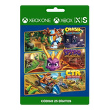 Pacote Triplo Crash Spyro Xbox One E Series X s 25 Dígitos