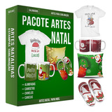 Pacote Vetores Artes Natal Sublimação Corel Png Estampas