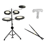 Pad Bateria De Estudo Torelli Tbe01 Com Baqueta