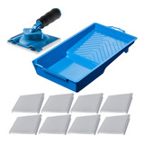 Pad Para Recorte De Pintura Com 8 Refis E 1 Bandeja 250ml