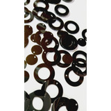 Paete Argola Preto Brilhante 20mm Pacote Com 50gramas