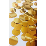 Paete Dourado Brilhante Espelhado 20mm Pacote Com 50 Gramas