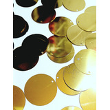 Paete Dourado Espelhado Brilhante 25mm Pacote Com 50 Gramas