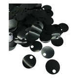 Paete Furo Grande 25mm Espelhado Brilhante 250 Pçs 50 Grs