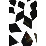 Paete Losango Preto Brilhante 25x42mm Pacote 50 Gramas