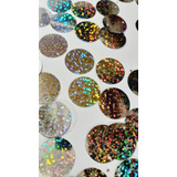 Paete Prata Holográfico Brilhante 20mm Pacote Com 50gramas