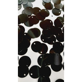 Paete Preto Brilhante 12mm Pacote Com 500 Gramas