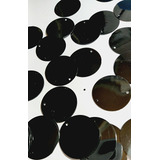 Paete Preto Brilhante 25mm Pacote Com 50 Gramas