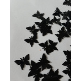 Paete Preto Brilhante Borboleta 18mm Pacote Com 50 Gramas