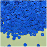Paetê Redondo P Artesanato Azul Metalizado 4mm 1000pçs
