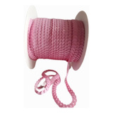 Paete Rosa Brilhante 6mm Fio Galão Rolo Com 45metros