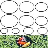 PAGOW Conjunto De 10 Anéis De Alimentação De Peixes 5 Tamanhos De Curral Flutuante Redondo Para Plantas De Aquário Anéis Alimentadores De Peixes Para Aquário Anel De Planta Flutuante Acessórios De