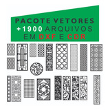 Painéis Decorativos 1900 Arquivos Vetores Dxf Cnc Laser