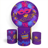 Painel 1 50 C Elástico Cilindro Festa Cenário Carnaval