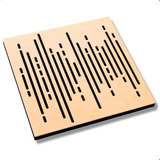 Painel Acústico Difusor 50x50cm Modelo Wave Isolante Espuma 