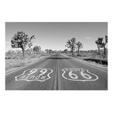 Painel Adesivo De Parede Rota 66 737png