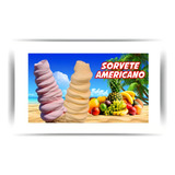 Painel Adesivo Decorativo Sorvete Americano Máquina Soft Cor Colorido