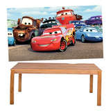 Painel Banner Festa Carros Disney Mcqueen Relâmpago 1,8x1,2m