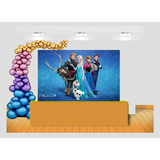 Painel Banner Frozen Olaf Ana Elza Festa Decoração 1 5x1