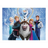 Painel Banner Lona Fosca Festa 2 00x1 00 Frozen Anna Elsa