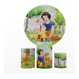 Painel Branca De Neve Trio Capas De Cilindros