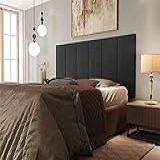 Painel Cama Box Juliete Para Cama 1 60 Tecido Suede Cor Preto JM Casa Dos Móveis