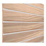 Painel Canaletado 90x45 Madeirado 18mm Canaletas Pvc Branco