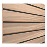 Painel Canaletado 90x45 Madeirado 18mm Canaletas Pvc Preto
