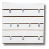 Painel Canaletado Mdf Branco Lojas 61 X 61cm Com 20 Ganchos