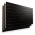 Painel Canaletado Preto 122x244 Com Perfil Preto