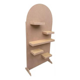 Painel Com Prateleira Desmontável Decorações Mdf