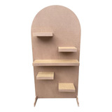 Painel Com Prateleira Desmontável Decorações Mdf
