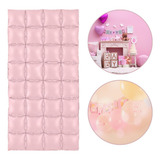 Painel De Balão Paredão Metalizado 50x100cm Rosa Bebe