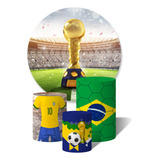 Painel De Festa 3d 1 50 X 1 50 Trio Capa Taça Copa Jogador