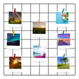 Painel De Foto Gradinha Memory Board 40x40cm Mais Prendedor
