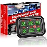 Painel De Interruptores De 6 Grupos Sistema De Fusível Eletrônico Com Etiqueta De Chicote De Fios Caixa De Controle De Circuito Para Carro De Caminhão Offroad UTV SUV Barco De Caravana