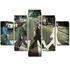 Painel De Quadro Decorativo Mosaico 5 Peças The Beatles. Md