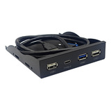 Painel De Unidade De Disquete Usb3 2 Gen1 Tipo C Hub De 3 5