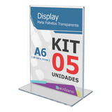 Painel Expositor Acrílico T Invertido Acrilzano 10x15 Kit 05