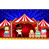 Painel Festa Decoração Circo Patati 2x1