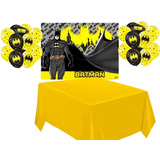 Painel Festa Infantil Batman Toalha De Mesa 25 Balões