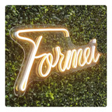 Painel Formei Neon Led Decoração Festa Acrílico Capelo Event