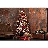 Painel Fotográfico Tecido árvore Natal Rustica