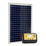 Painel Fotovoltaico Placa Solar 25w Controlador De Carga