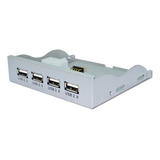 Painel Frontal 4 Portas Usb 2 0 Baia De 3 5