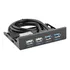 Painel Frontal 4 Portas Usb 3 0 E 2 0 Baia De 3 5