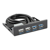 Painel Frontal 4 Portas Usb 3 0 E 2 0 Baia De 3 5
