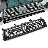 Painel Frontal Central De Ar Condicionado Cromado Saída De Grade De Ventilação CA Para BMW Série 5 F10 F11 F18 520i 523i 525i 528i 535i Cromado Completo 