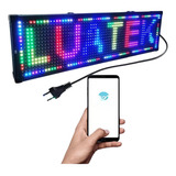 Painel Full Led Letreiro Digital Wi fi Luminoso Rgb Bivolt